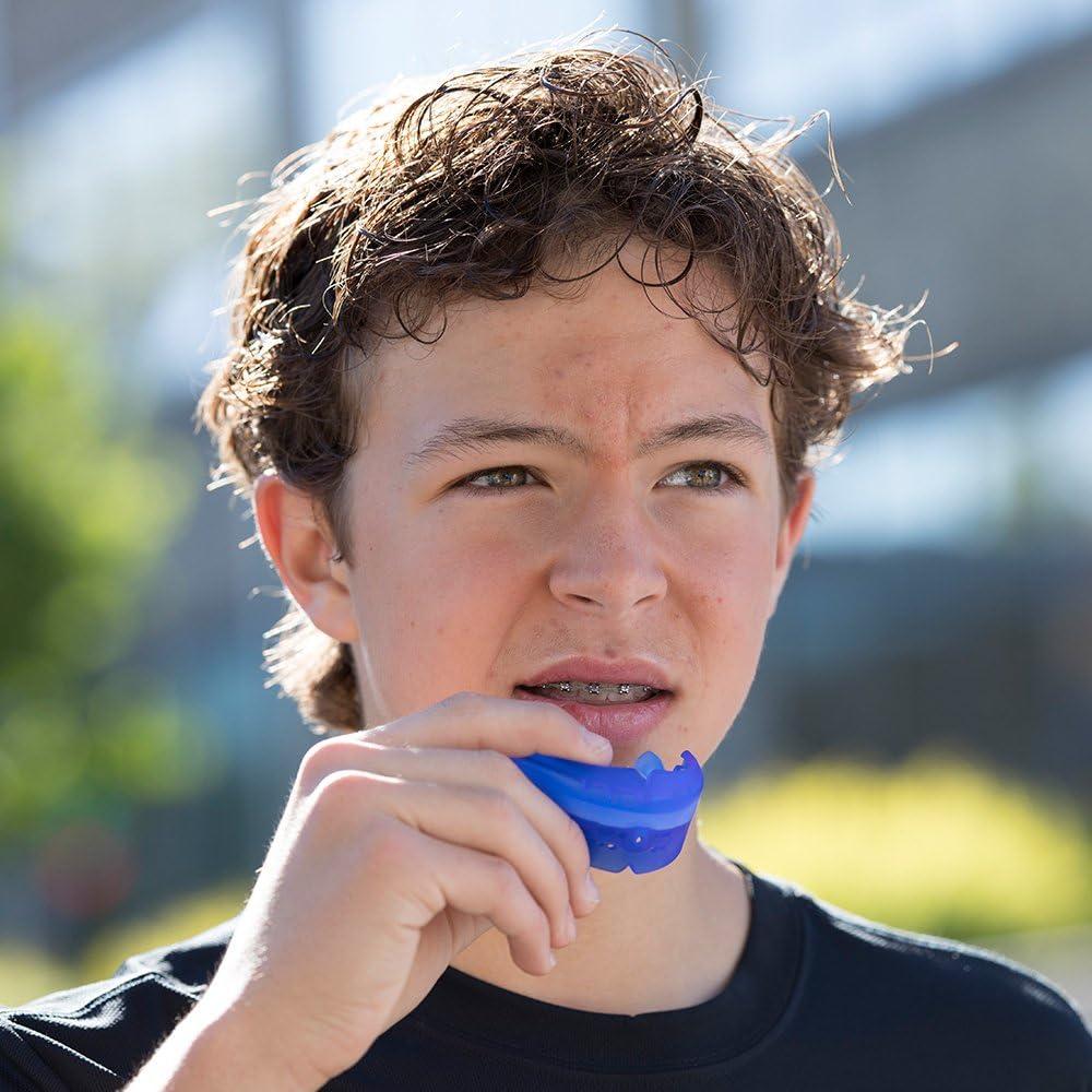 Guardia Bucal Shock Doctor Doble para Brackets - Adulto Negro