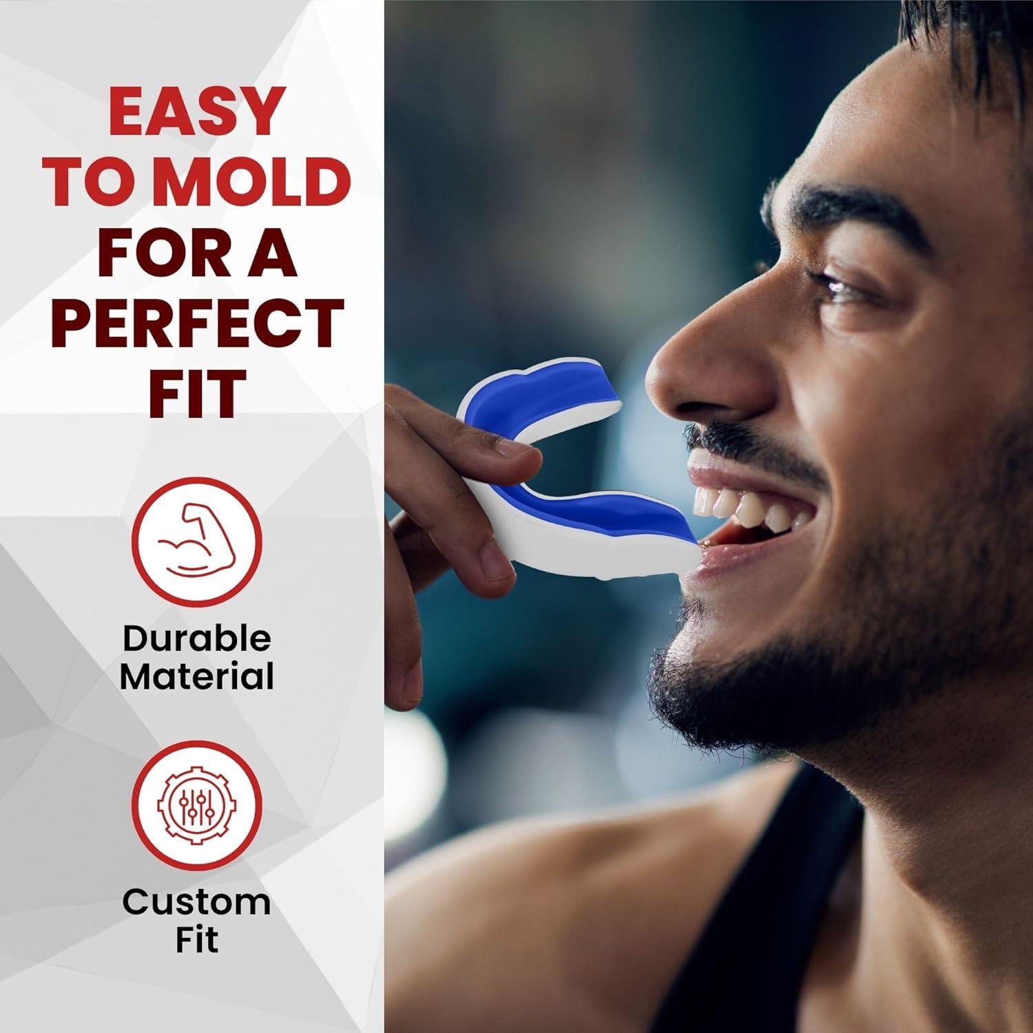 Protector Bucal Safe Grin para Boxeo y MMA - Adulto Blanco