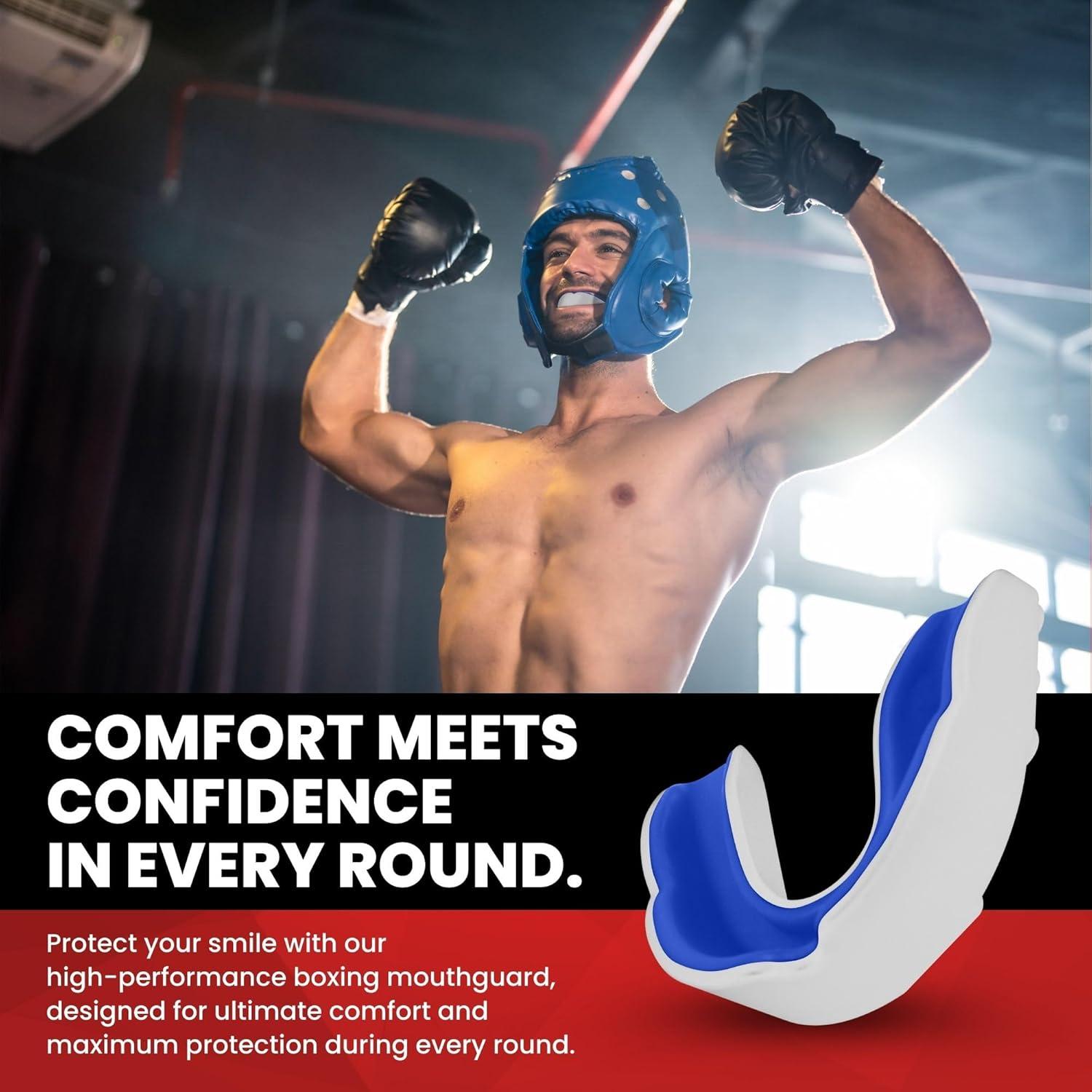 Protector Bucal Safe Grin para Boxeo y MMA - Adulto Blanco