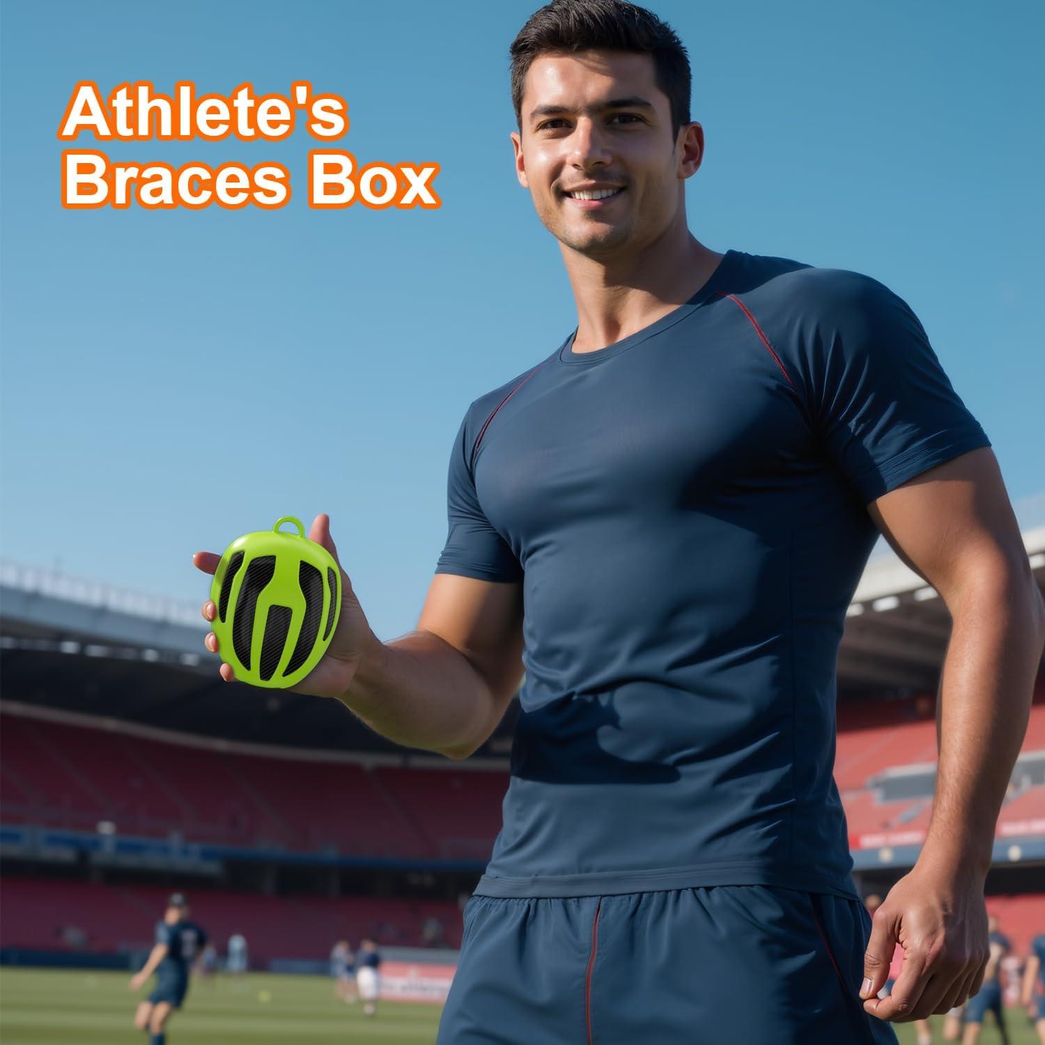 Estuche Protector Bucal Deportivo BVN - Tamaños Adulto y Joven, Verde