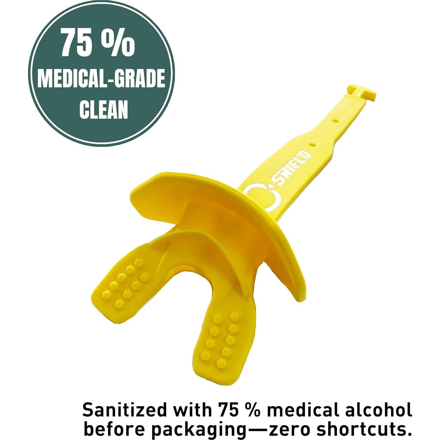 Protector Bucal O Shield Vortex Amarillo/Dorado Profesional