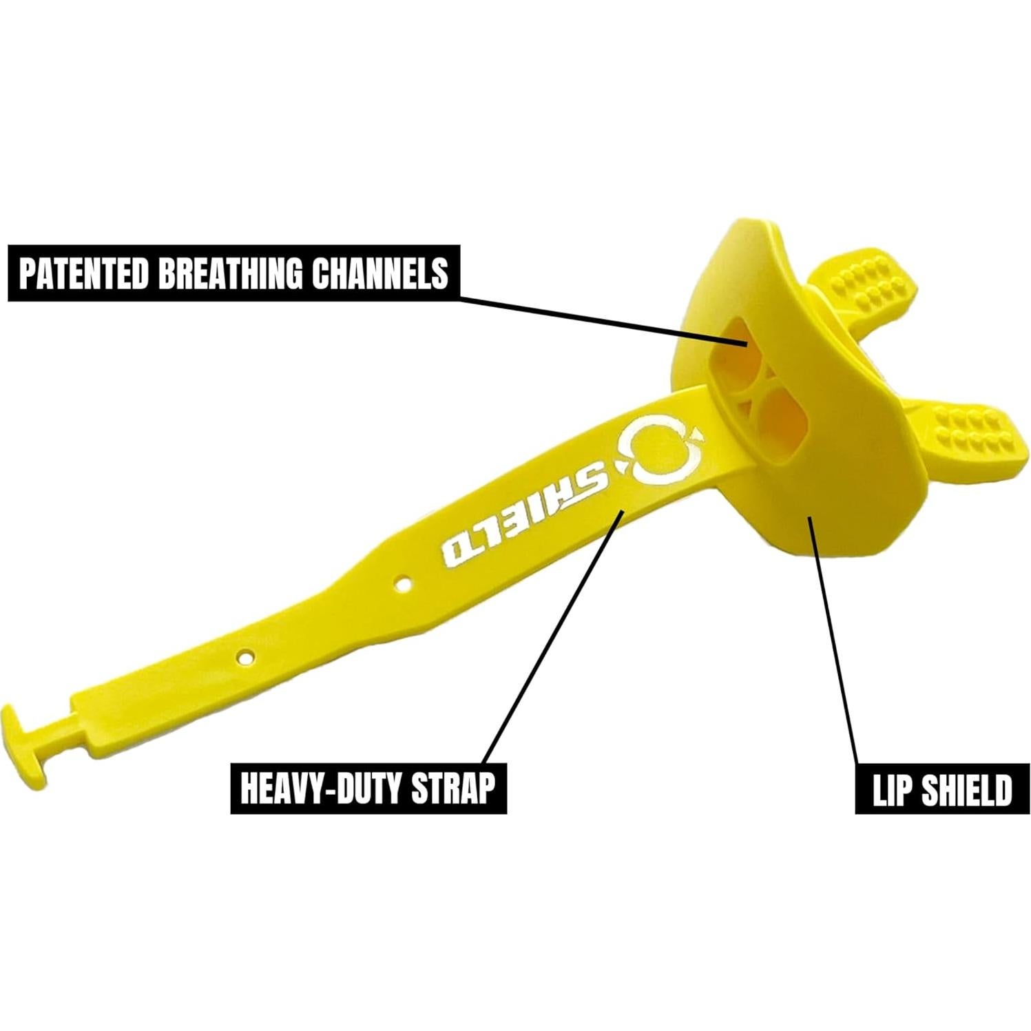 Protector Bucal O Shield Vortex Amarillo/Dorado Profesional