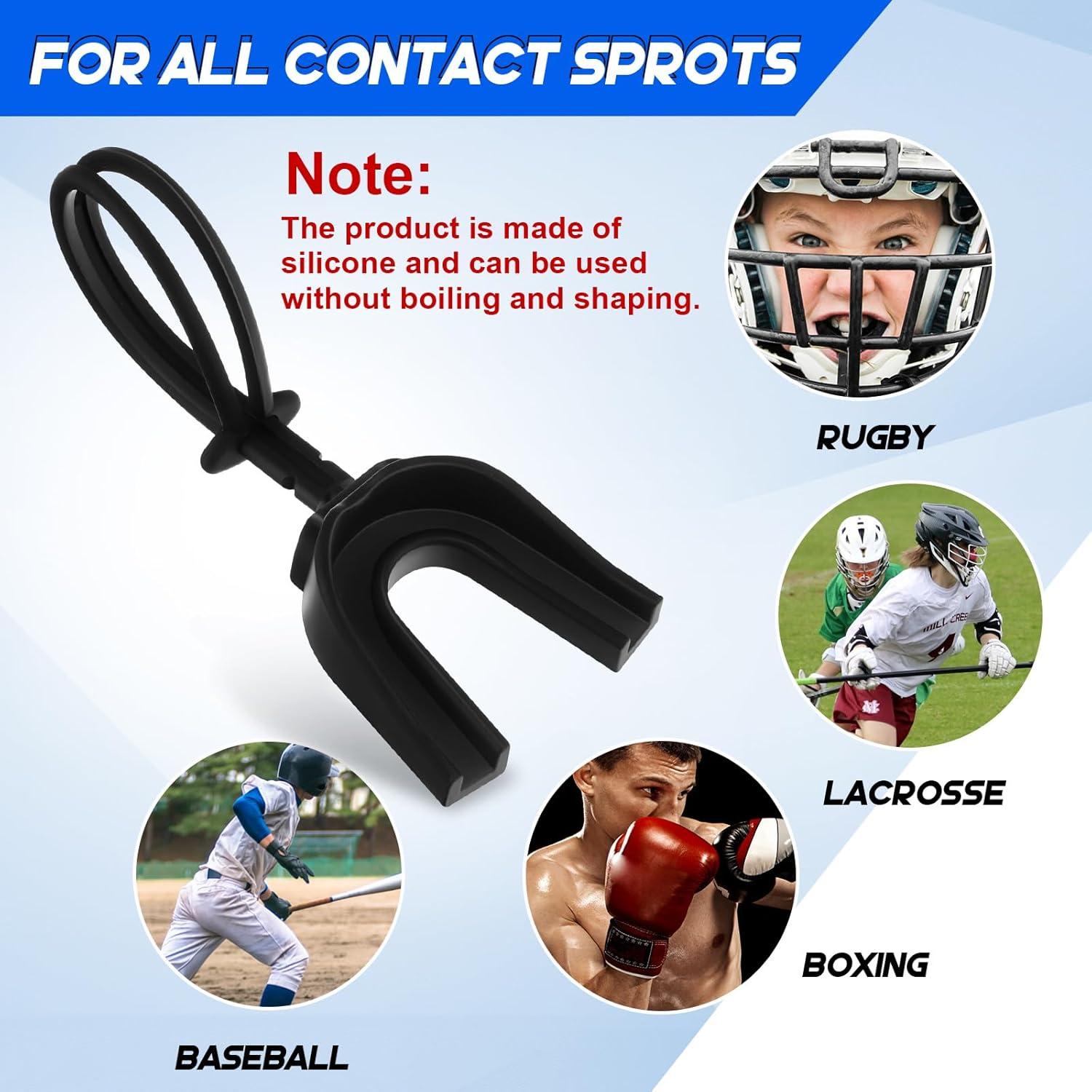 Dunzy 20 Protectores Bucales con Correa para Deportes