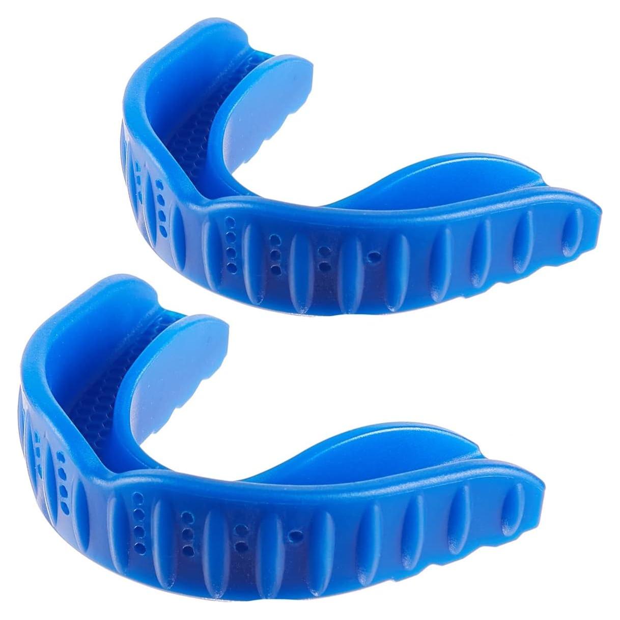 Protector Bucal Deportivo Gelfort para Fútbol y Boxeo - 2 Paquete Azul