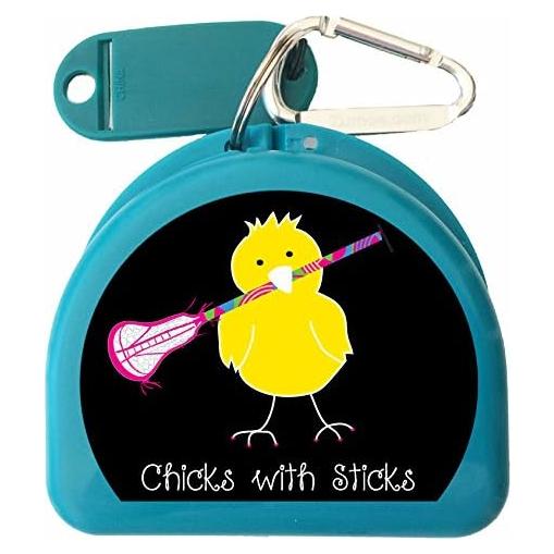 Estuche para Protector Bucal Deportivo Lacrosse Chick Aqua