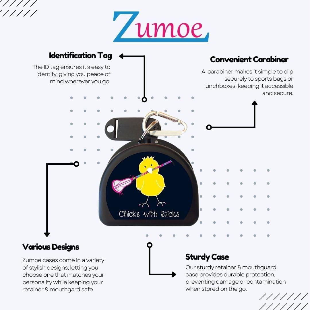 Estuche para Protector Bucal Deportivo Lacrosse Chick Aqua