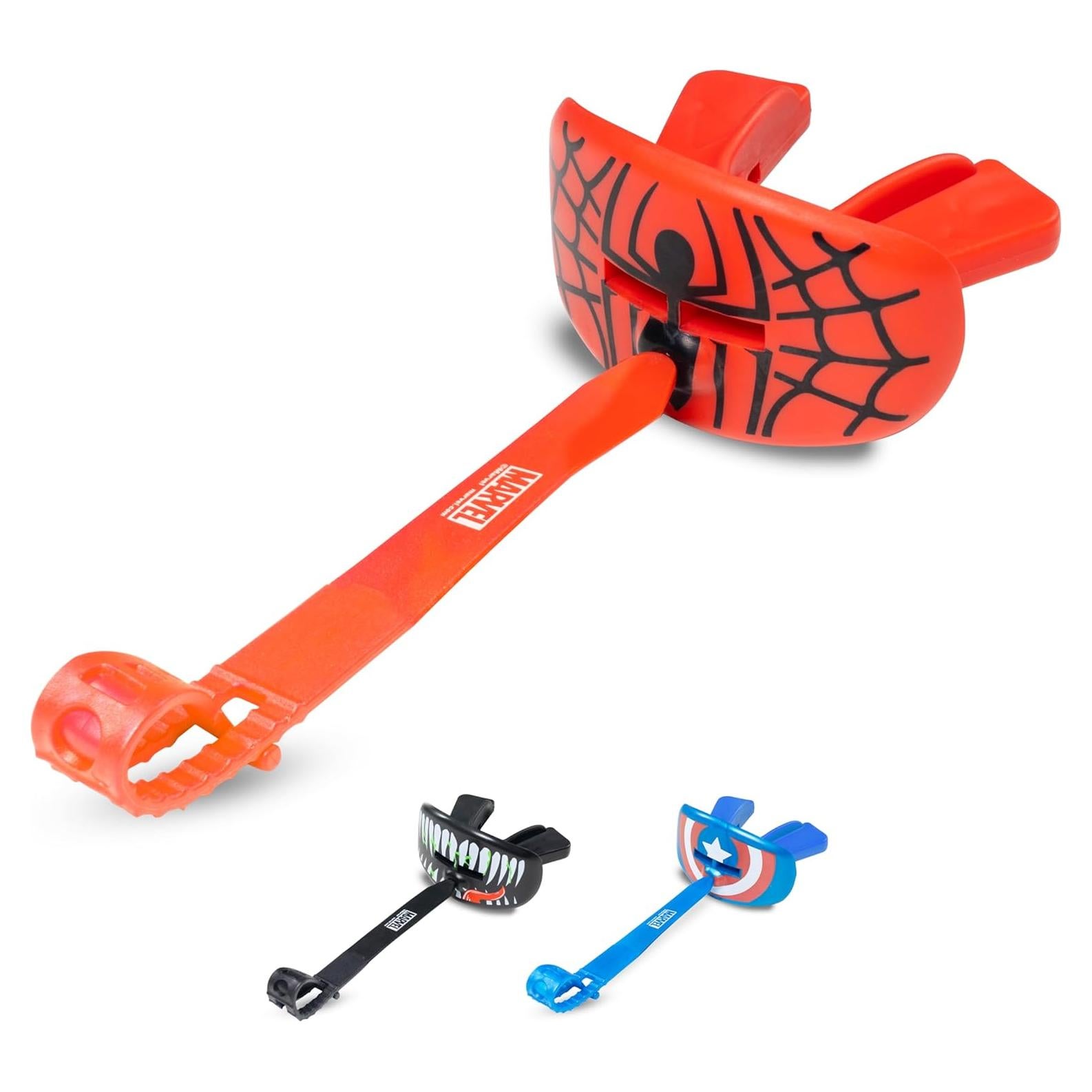 Protector Bucal Deportivo Marvel Spider-Man con Correa - Rojo