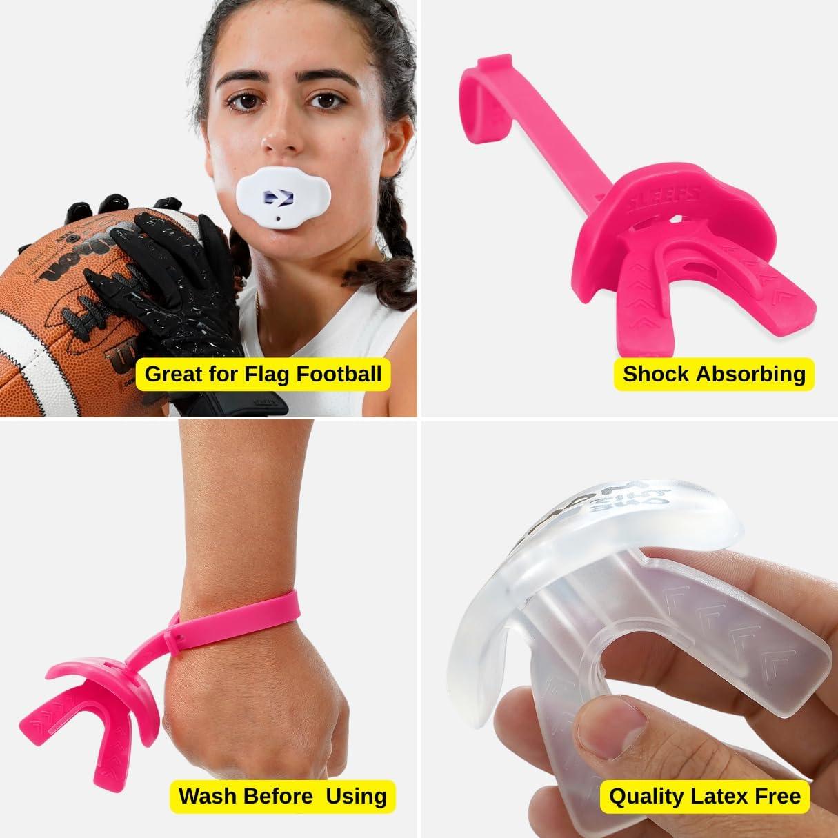 Protector Bucal Deportivo SLEEFS Rosa Adulto - Sin Hervir