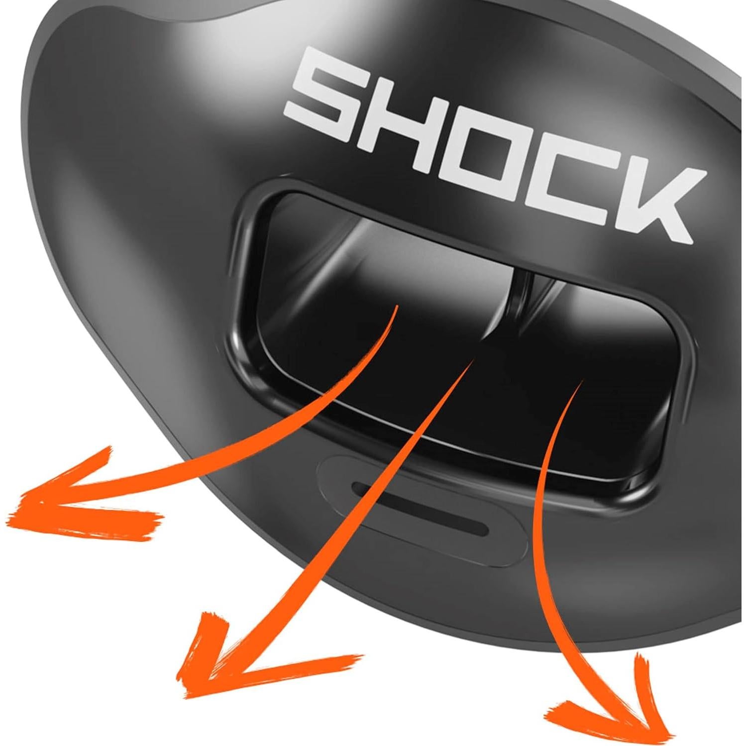 Protector Bucal Shock Doctor Max Airflow para Fútbol Adultos/Jóvenes