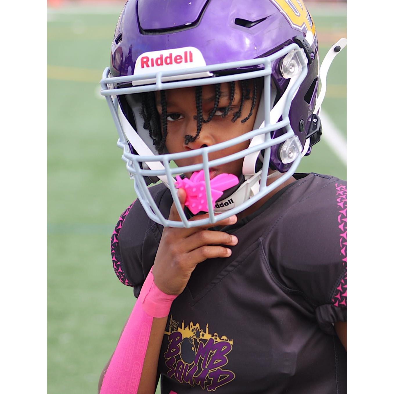 Protector Bucal de Fútbol Loudmouth 3D SpikeSurge Rosa