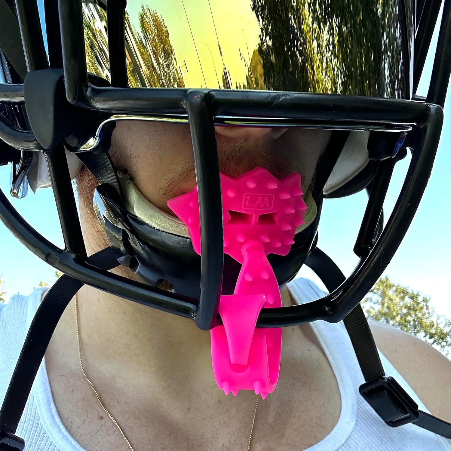 Protector Bucal de Fútbol Loudmouth 3D SpikeSurge Rosa