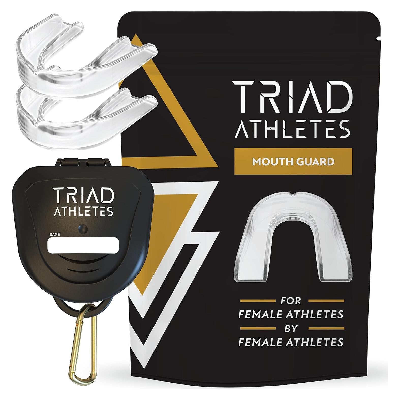 Protector Bucal Deportivo Triad Athletes Joven Transparente - 2 Piezas