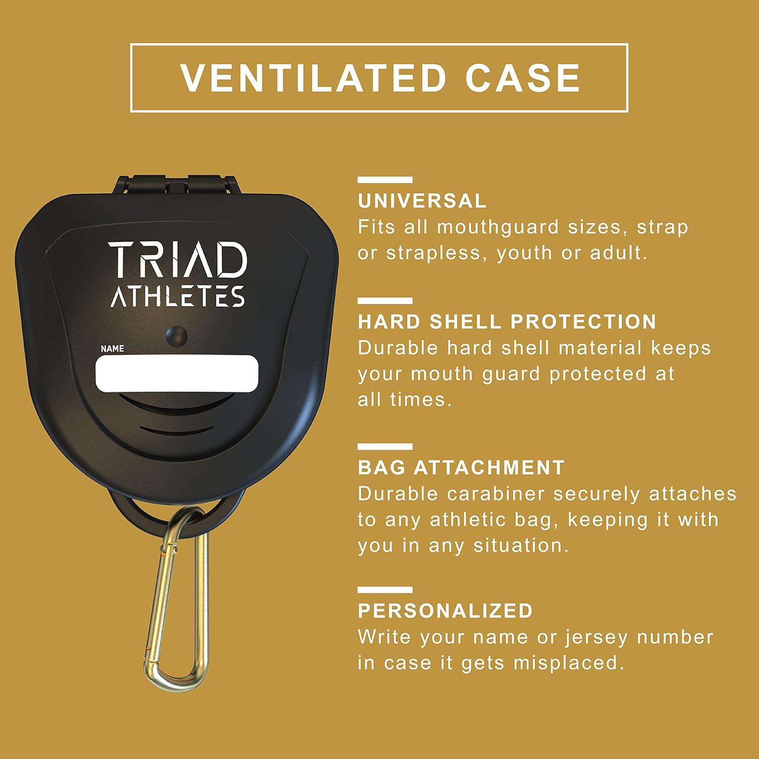 Protector Bucal Deportivo Triad Athletes Joven Transparente - 2 Piezas