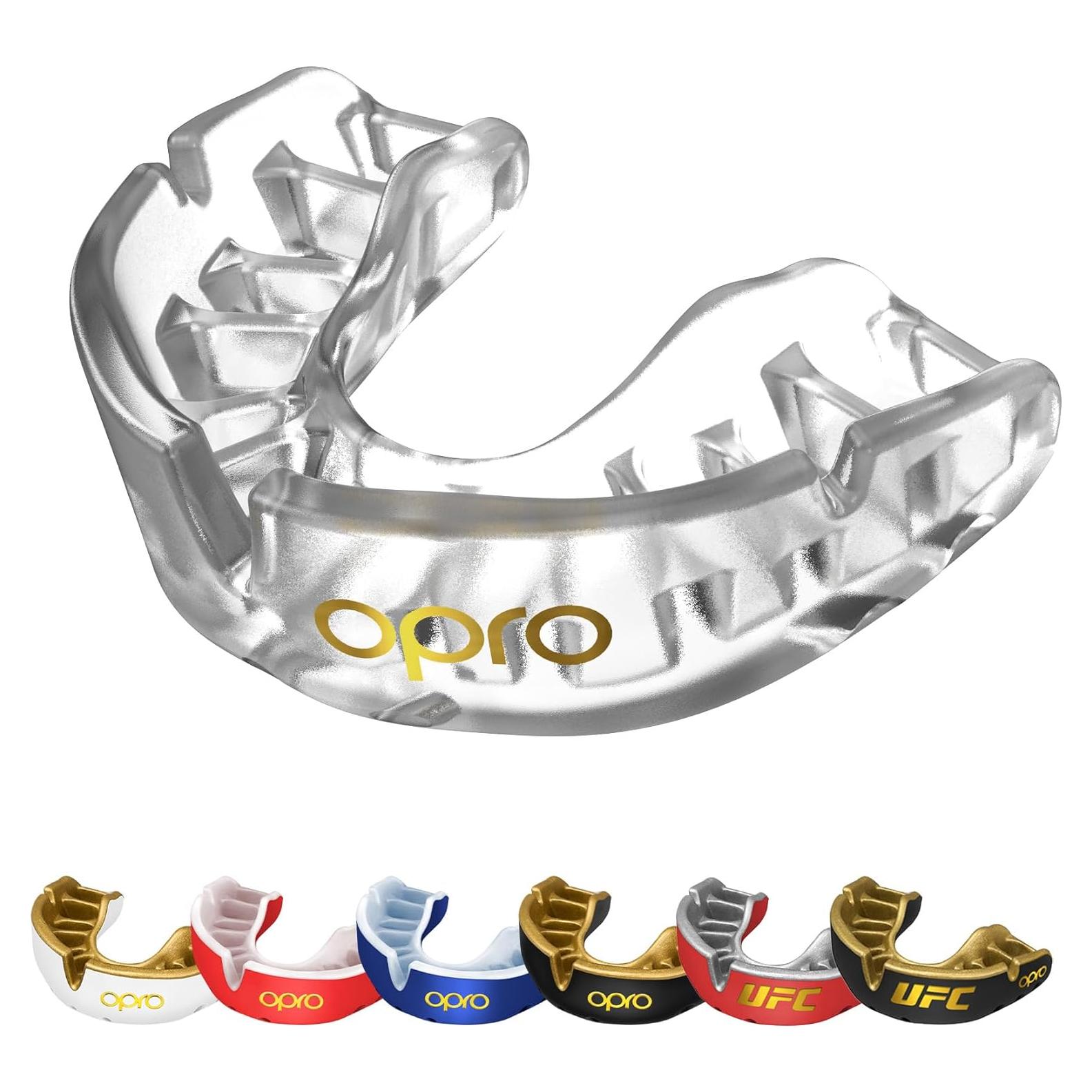 Protector Bucal OPRO Oro Junior Moldeable para Boxeo y MMA