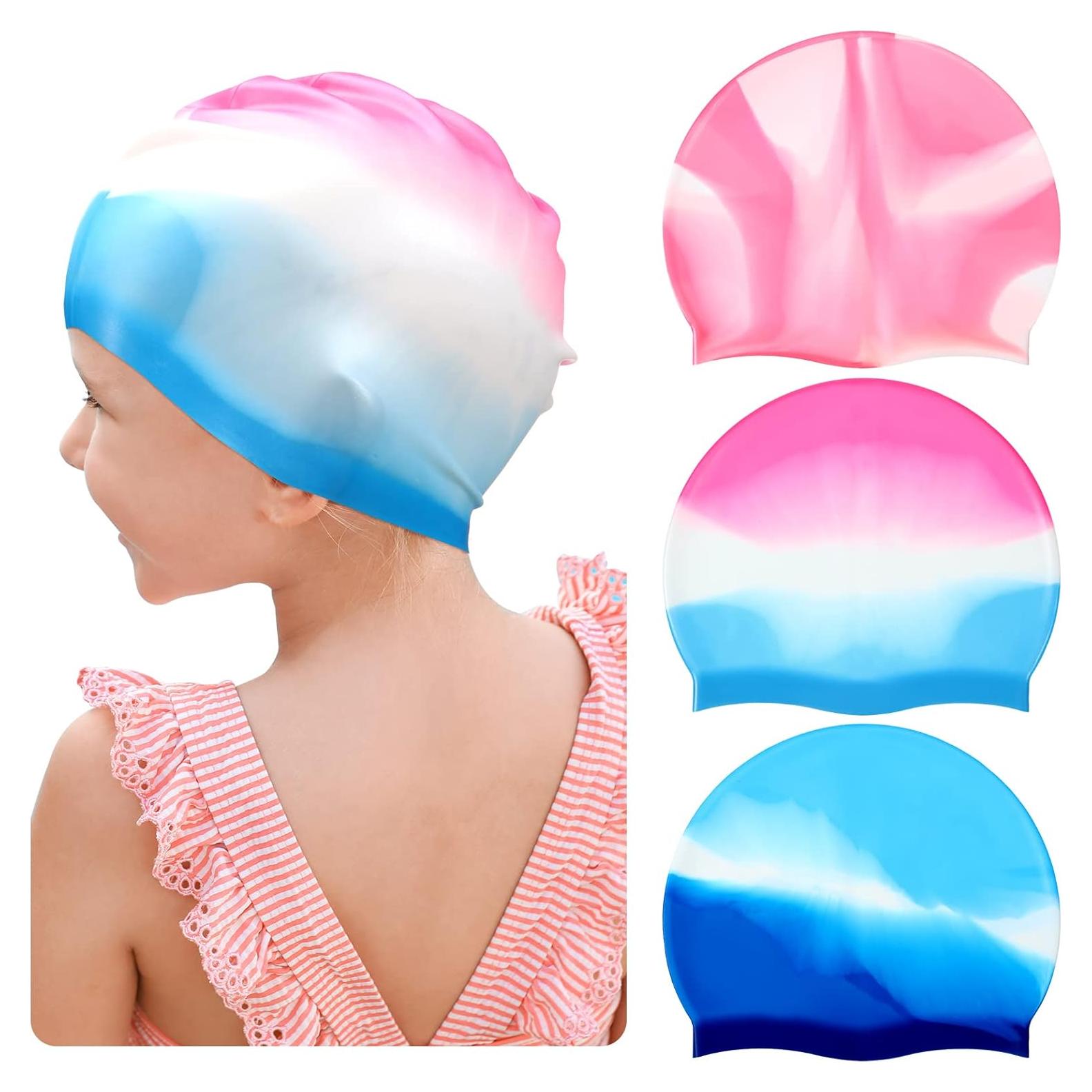 Gorras de Natación Zhanmai para Niños con Cabello Largo - Silicona