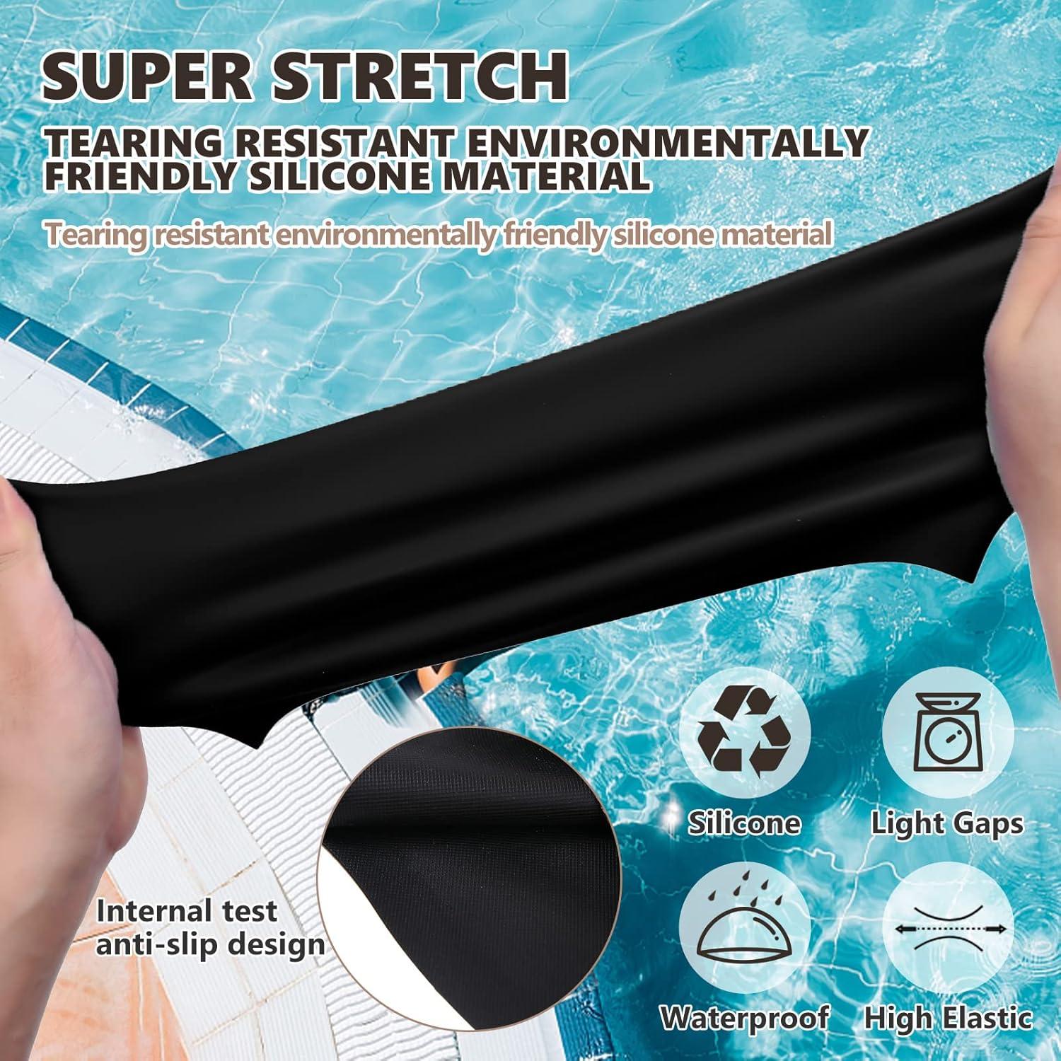 Gorra de Natación Extra Grande YOGINGO para Cabello Rizado