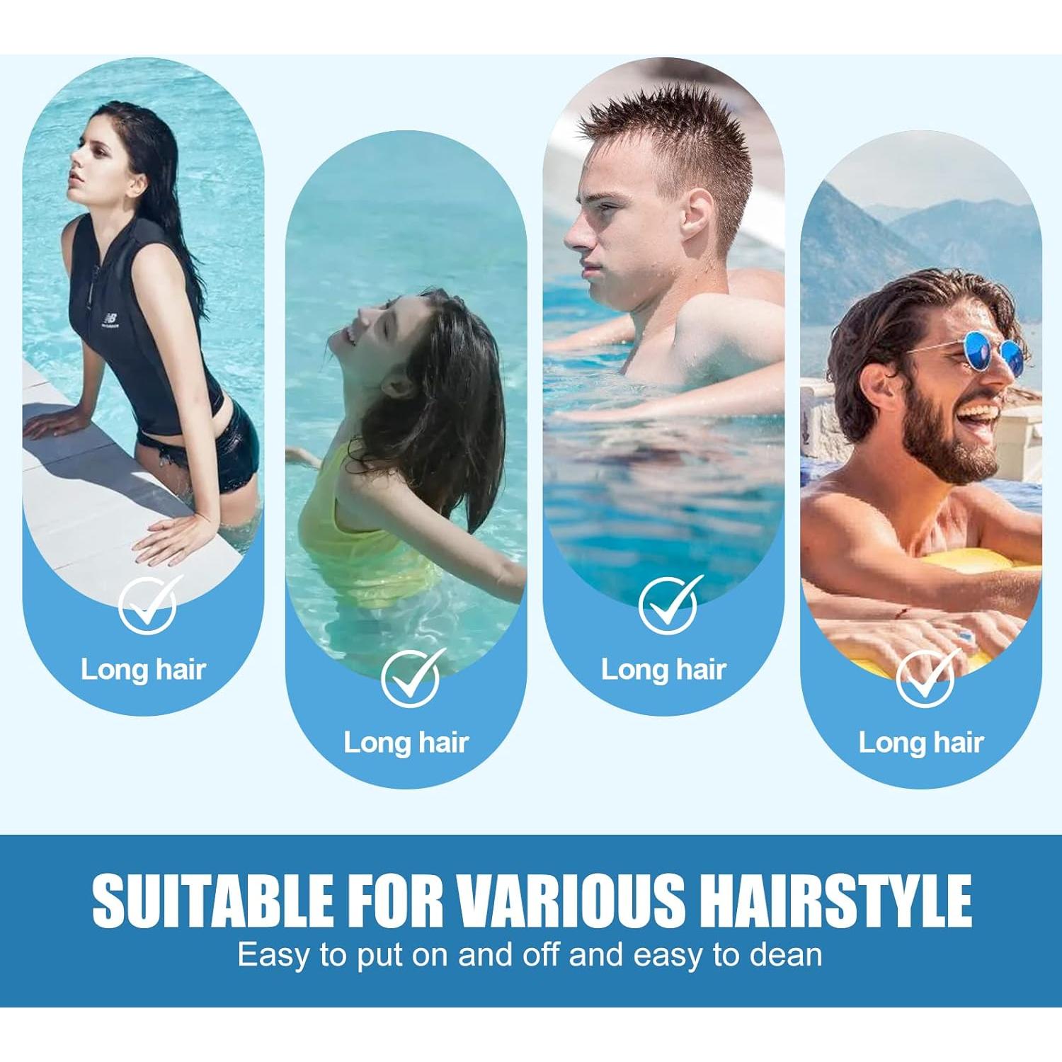 Gorra de Natación Unisex Aegend de Silicona - 2 Tamaños