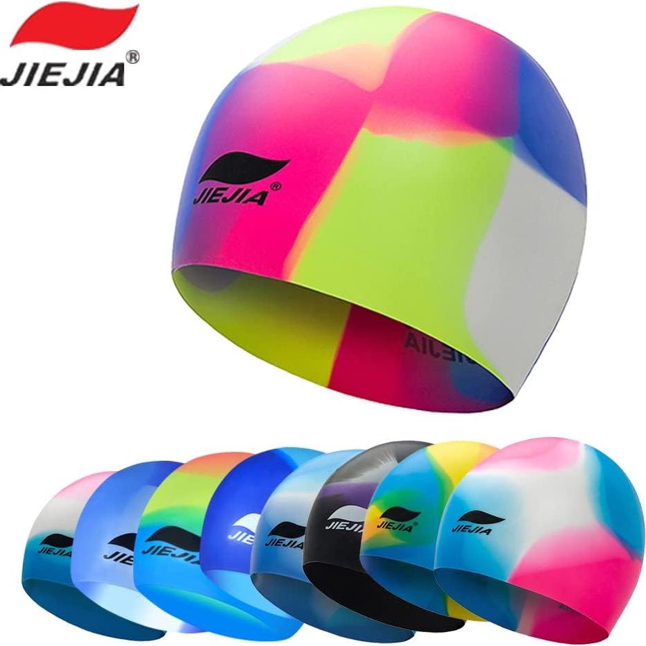 Gorro de natación de silicona JIEJIA unisex para adultos
