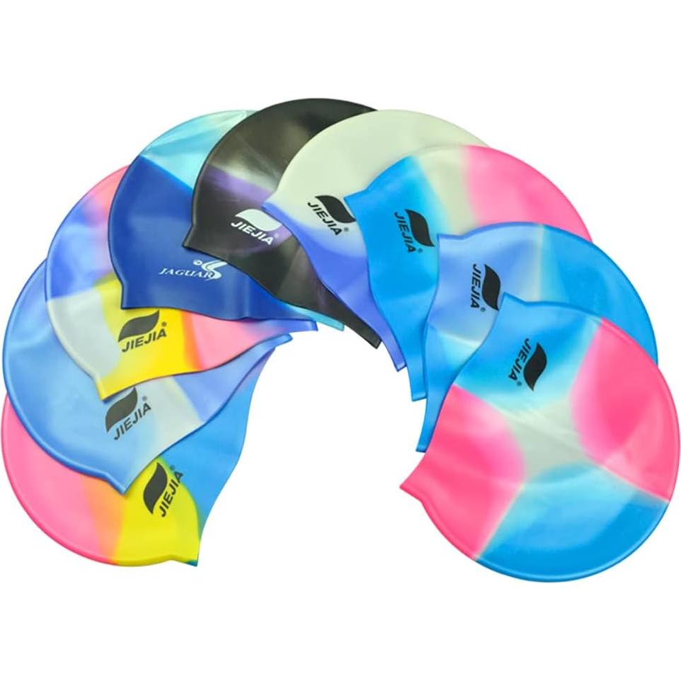 Gorro de natación de silicona JIEJIA unisex para adultos