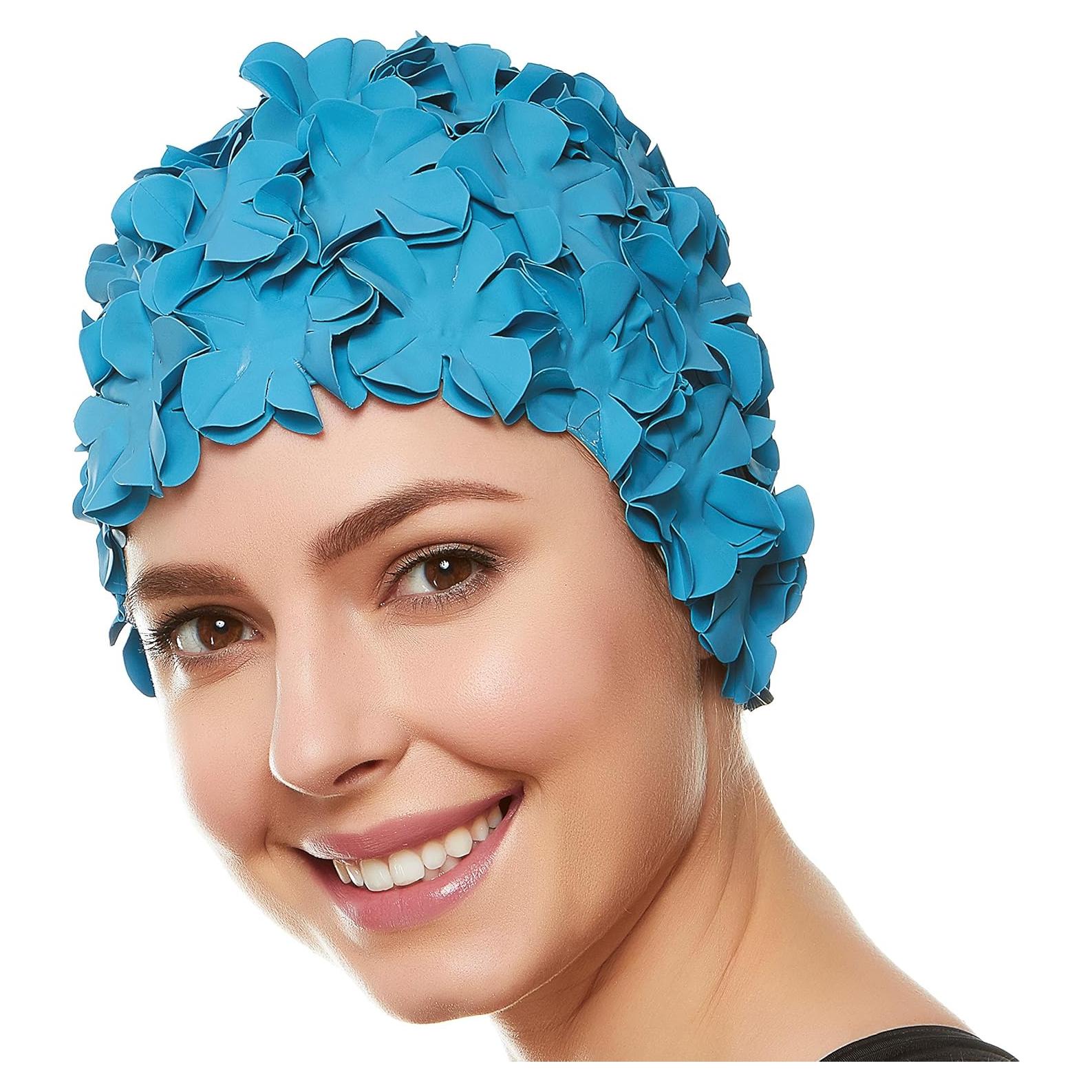 Gorro de Baño Floral Beemo para Mujeres - Protección Cabello
