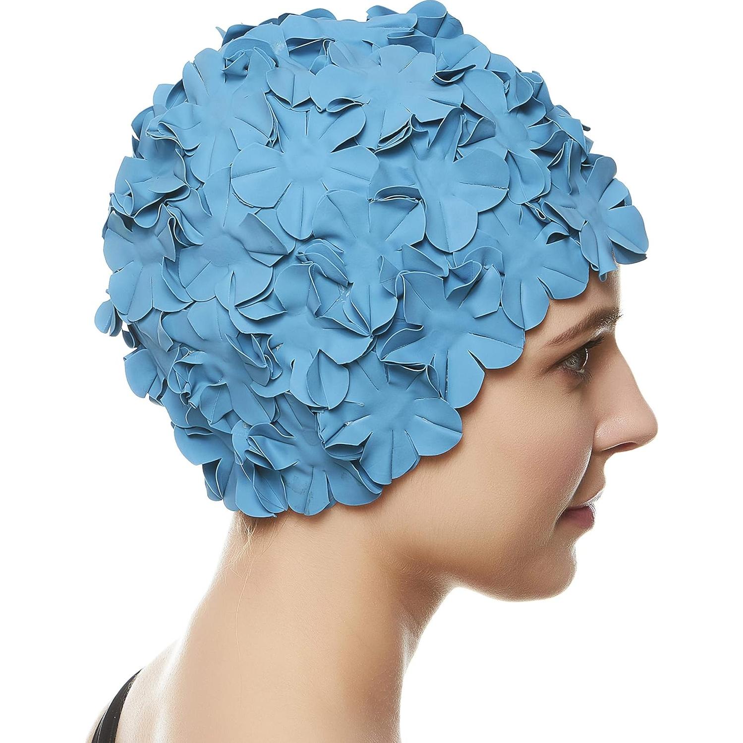 Gorro de Baño Floral Beemo para Mujeres - Protección Cabello