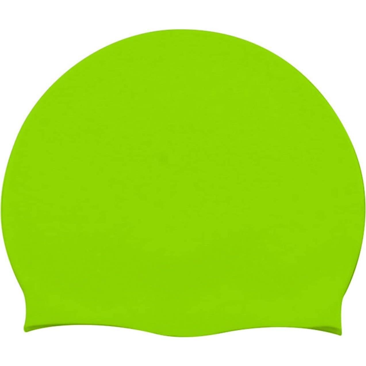 Gorro de Natación DOOVID Unisex Verde Hierba Silicona Impermeable