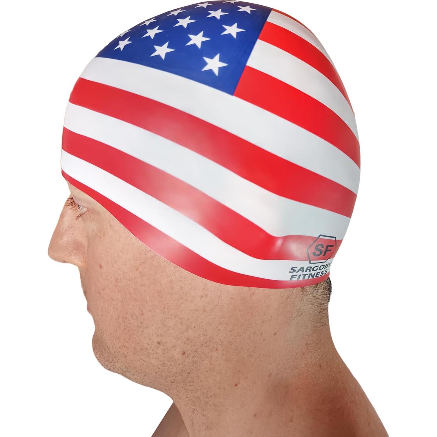 Gorro de Natación Sargoby Fitness Silicona Rosa Adulto