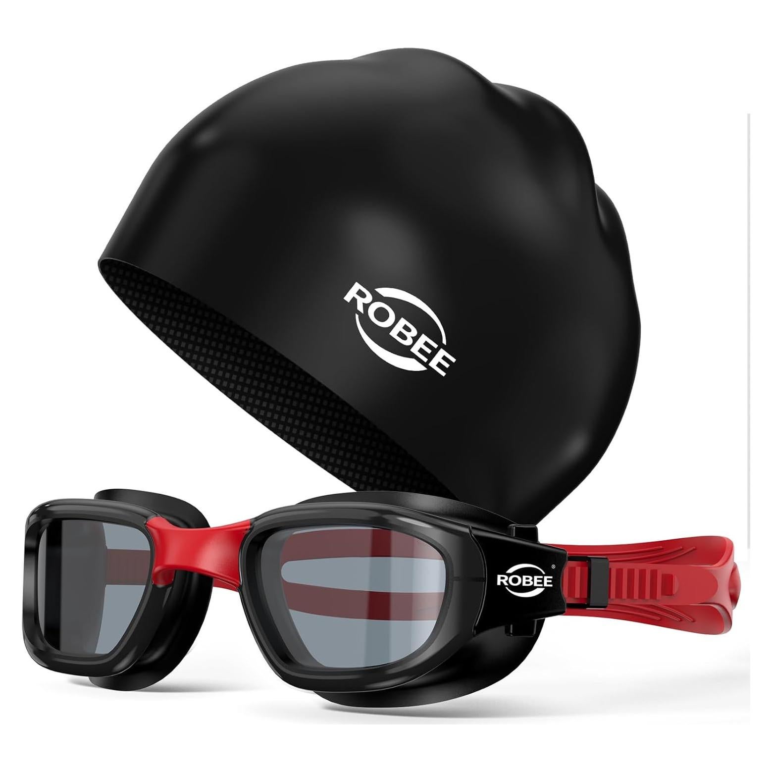 Gafas de natación Robee G1-c1 con gorro y estuche - Adultos