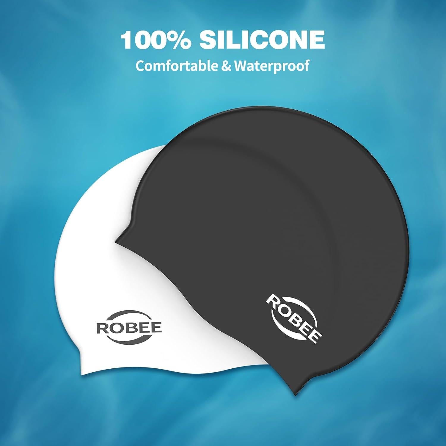 Gafas de natación Robee G1-c1 con gorro y estuche - Adultos