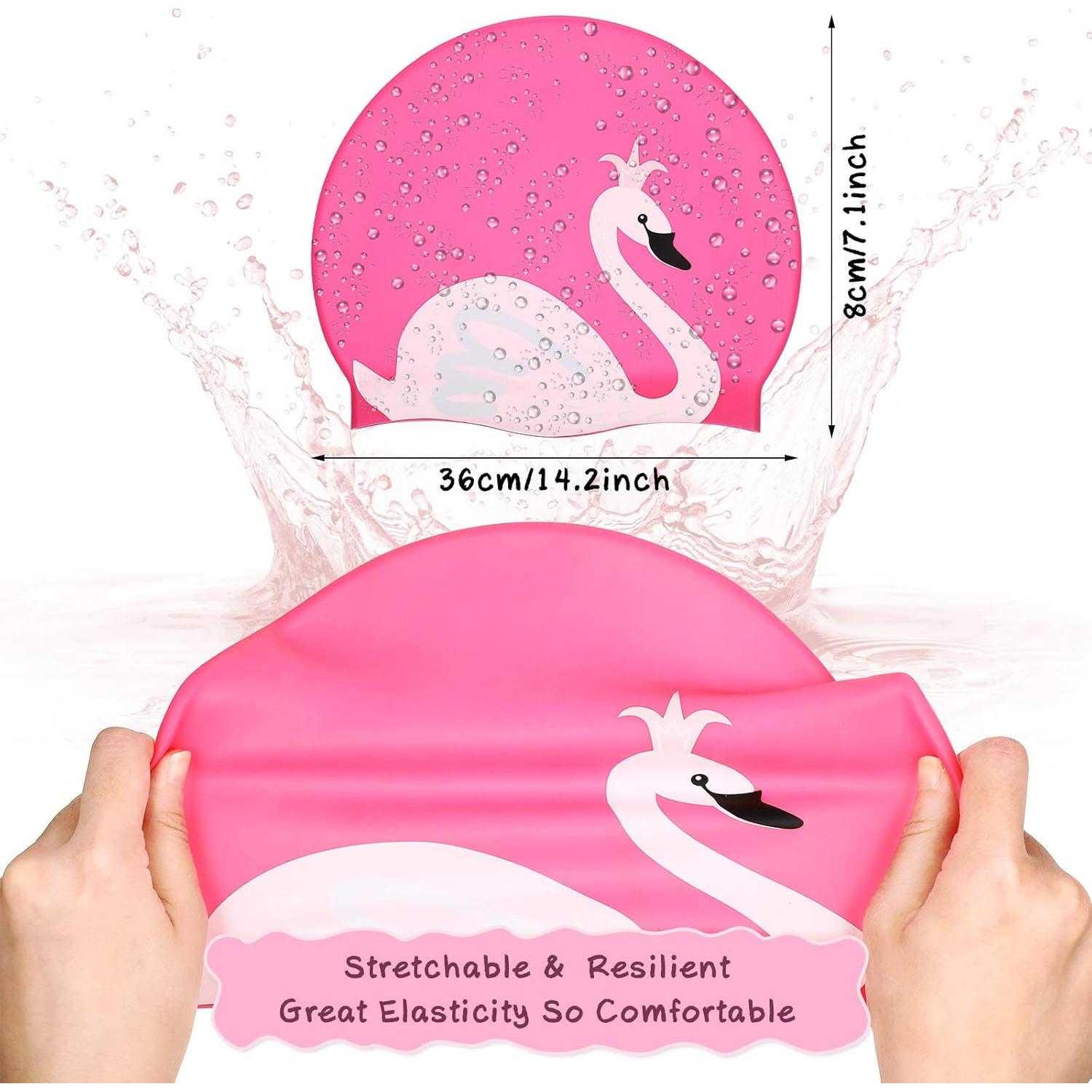 Gorras de Baño para Niños Syhood - 3 Pcs Silicona Colorida