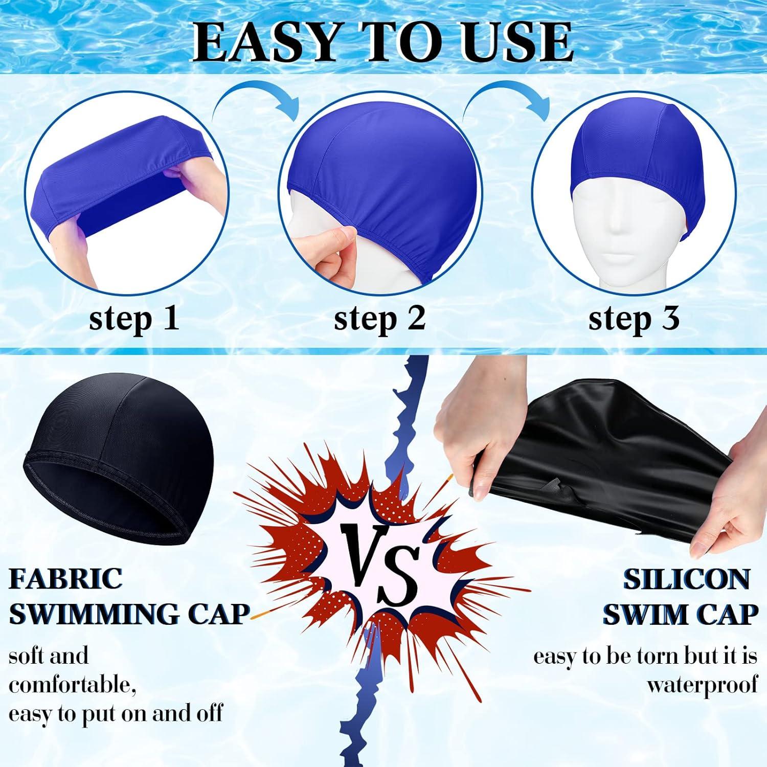 Coume Gorras de Natación 24 Pcs Unisex Nylon Spandex