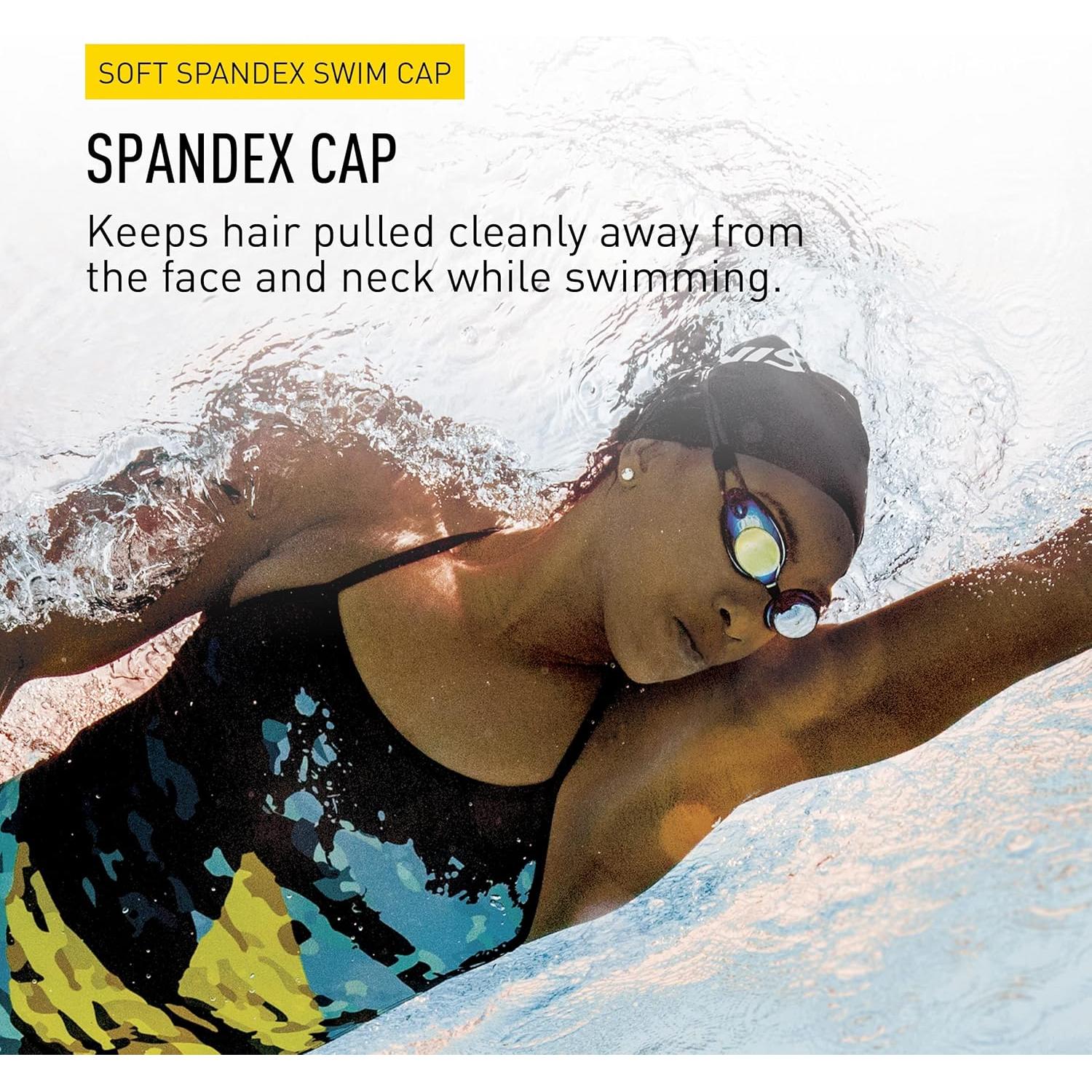 Gorro de natación FINIS de spandex unisex - Ajuste cómodo