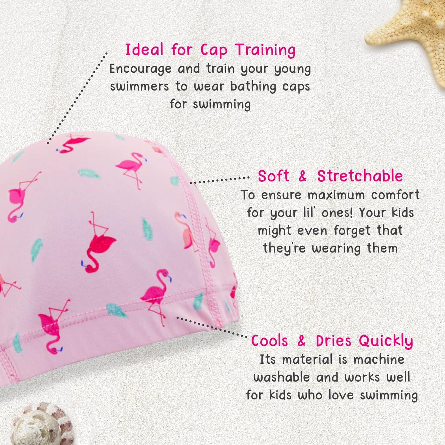 Gorro de natación Cheekaaboo para niños 2-8 años rosa