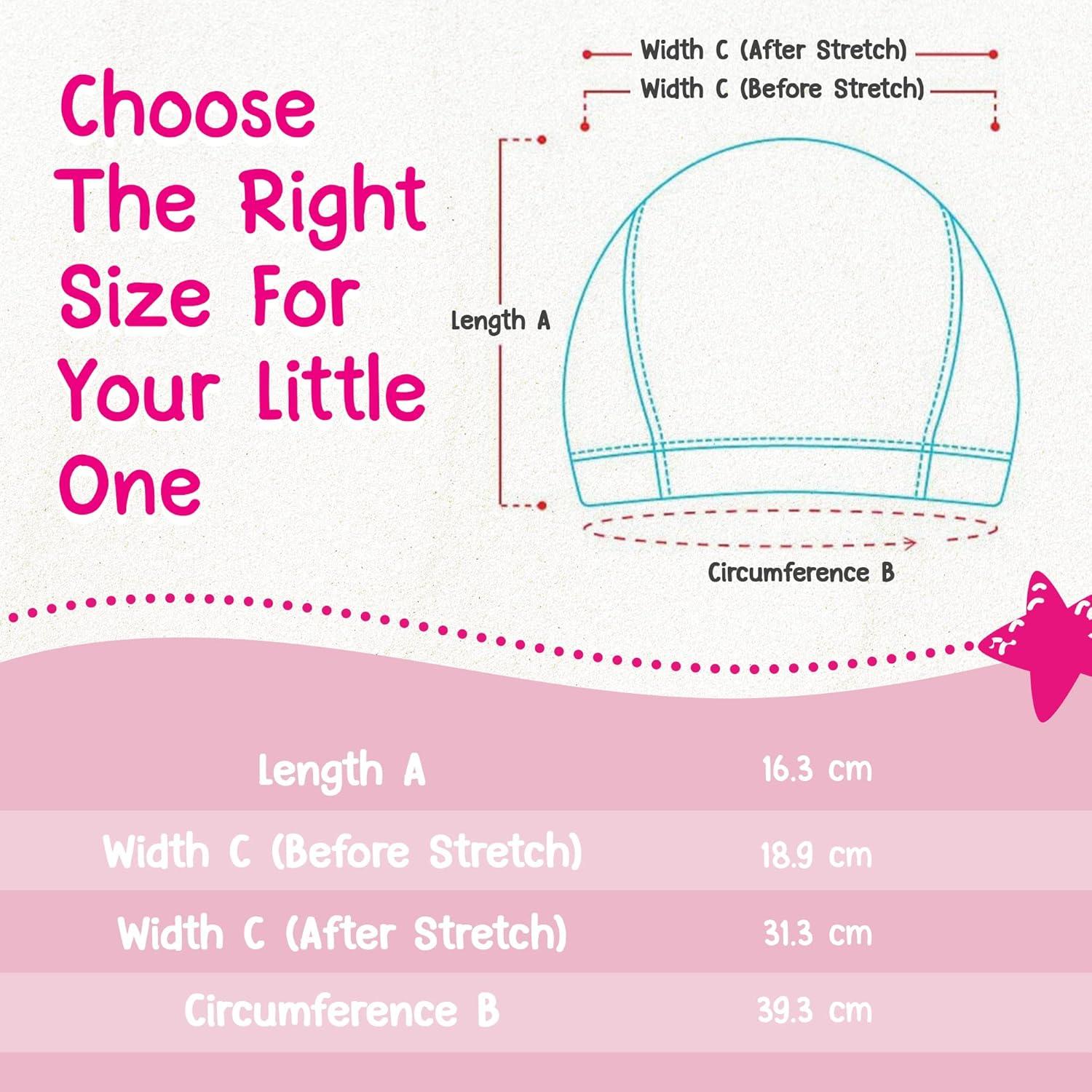 Gorro de natación Cheekaaboo para niños 2-8 años rosa