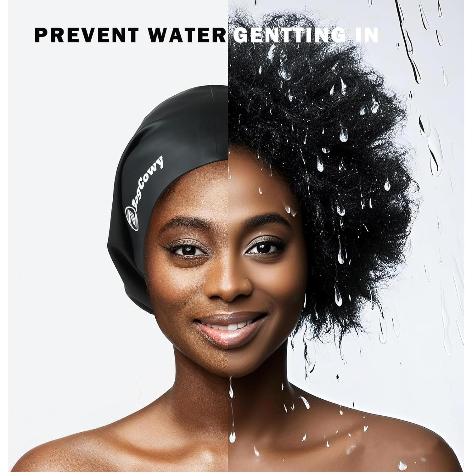 Gorro de Natación Extra Grande ZogCowy para Dreadlocks y Trenzas