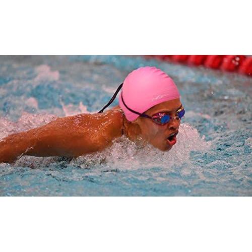 Gorro de Natación PHELRENA Silicona Premium para Cabello Largo