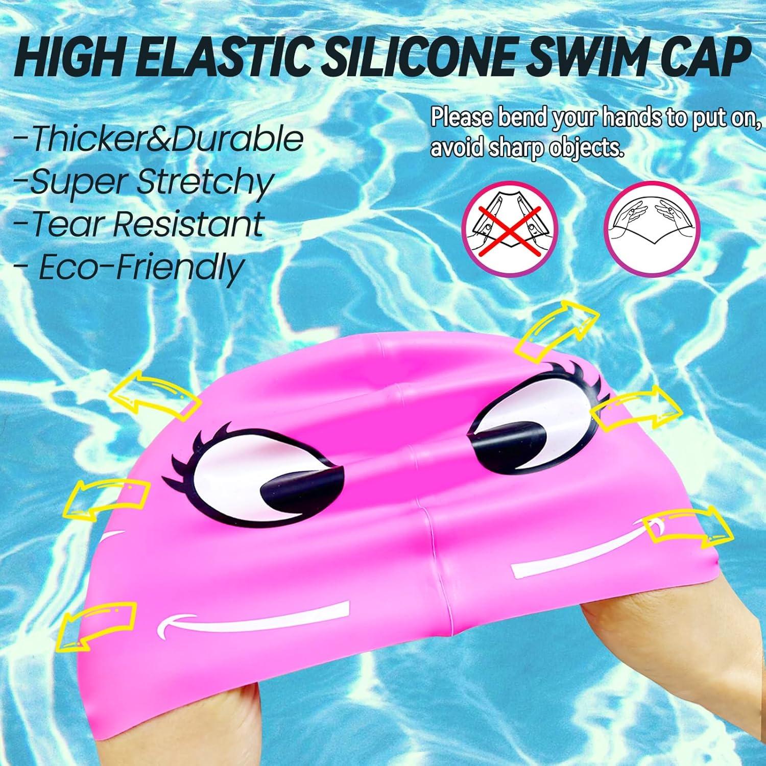 Gorro de natación para niños ZHAZHANIU silicona hipoalergénica