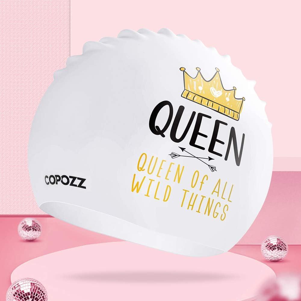 Gorra de Natación COPOZZ de Silicona para Adultos Unisex