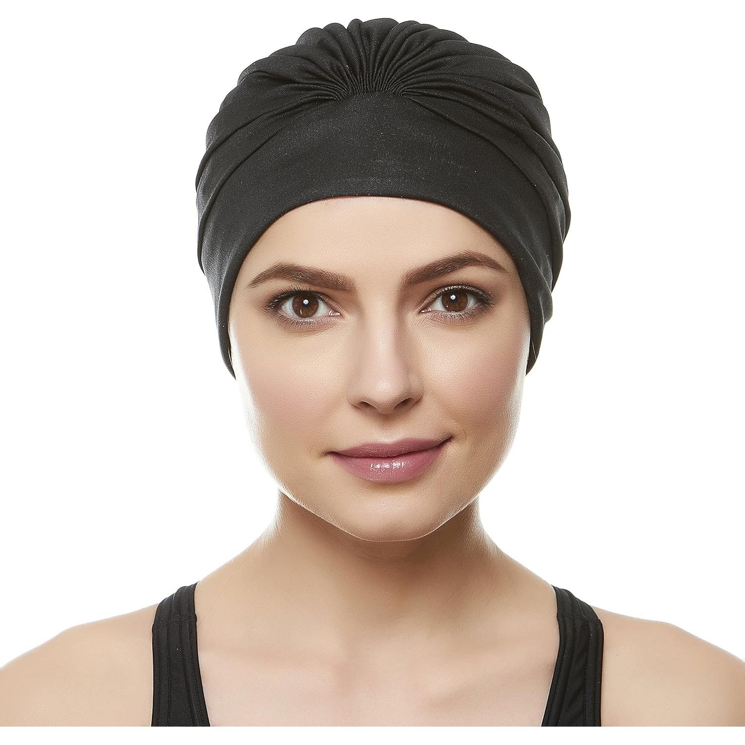 Gorra de Natación Beemo para Mujeres Turbante de Poliéster