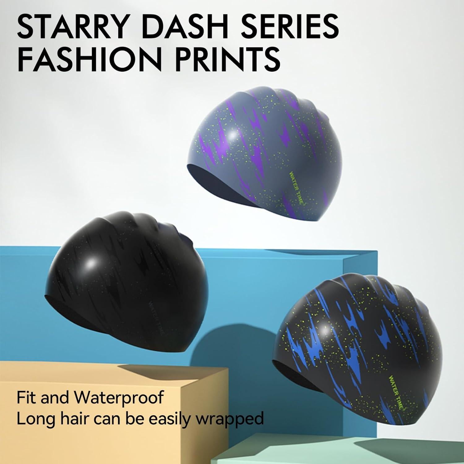 Gorro de Natación WATERTIME Silicona Azul Unisex