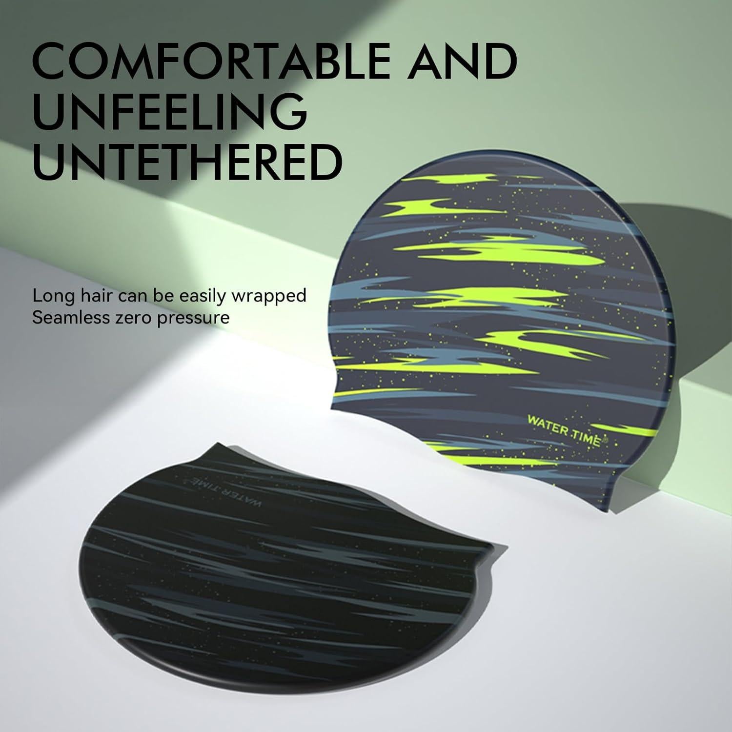 Gorro de Natación WATERTIME Silicona Azul Unisex