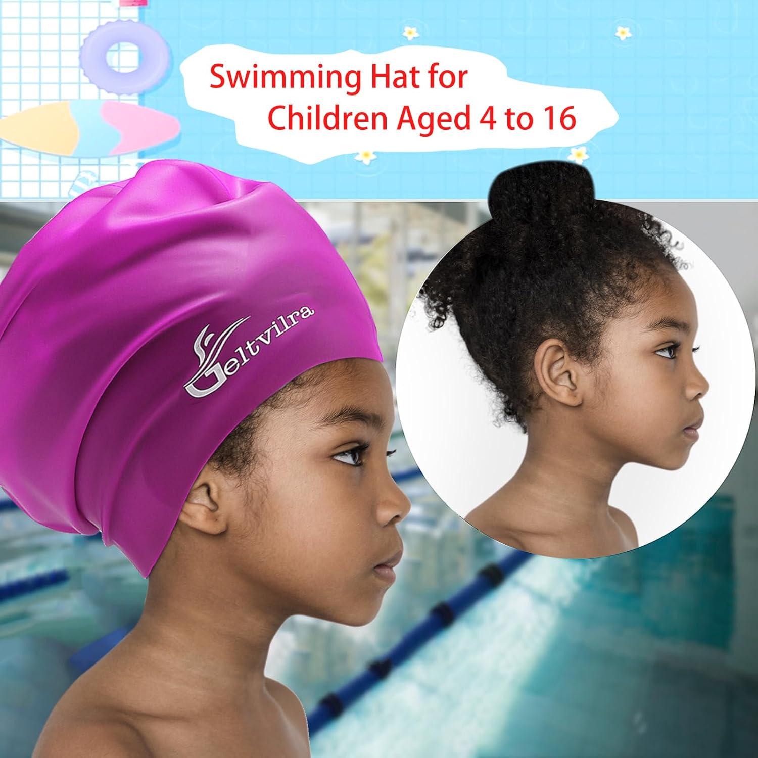 Gorras de Baño Extra Grande Geltvilra para Niños 2 Piezas