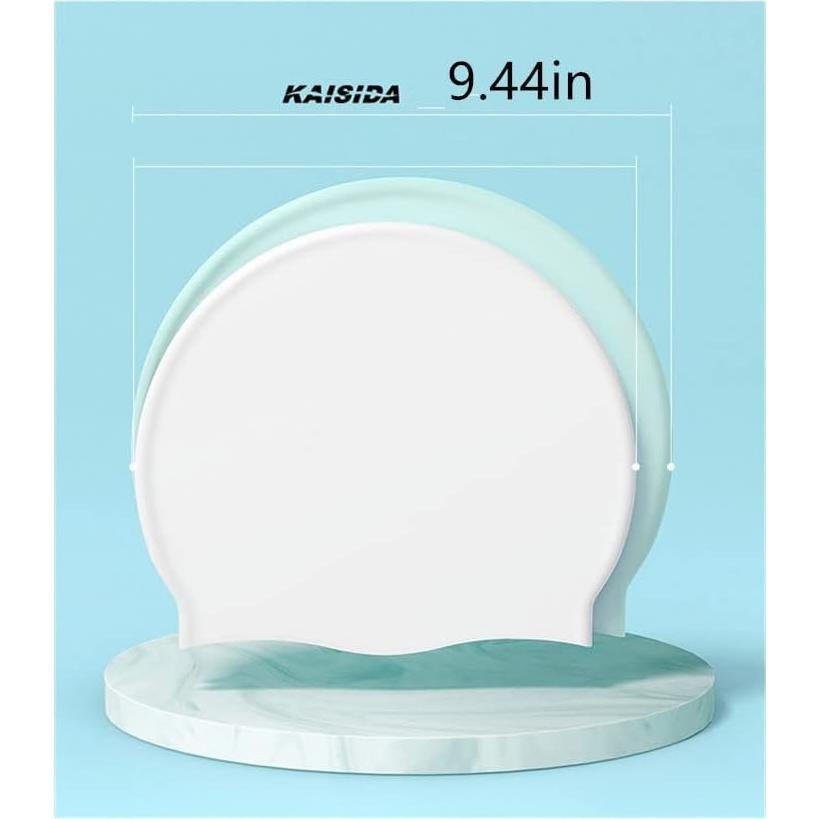 Gorro de natación KAISIDA de silicona para mujeres - Azul