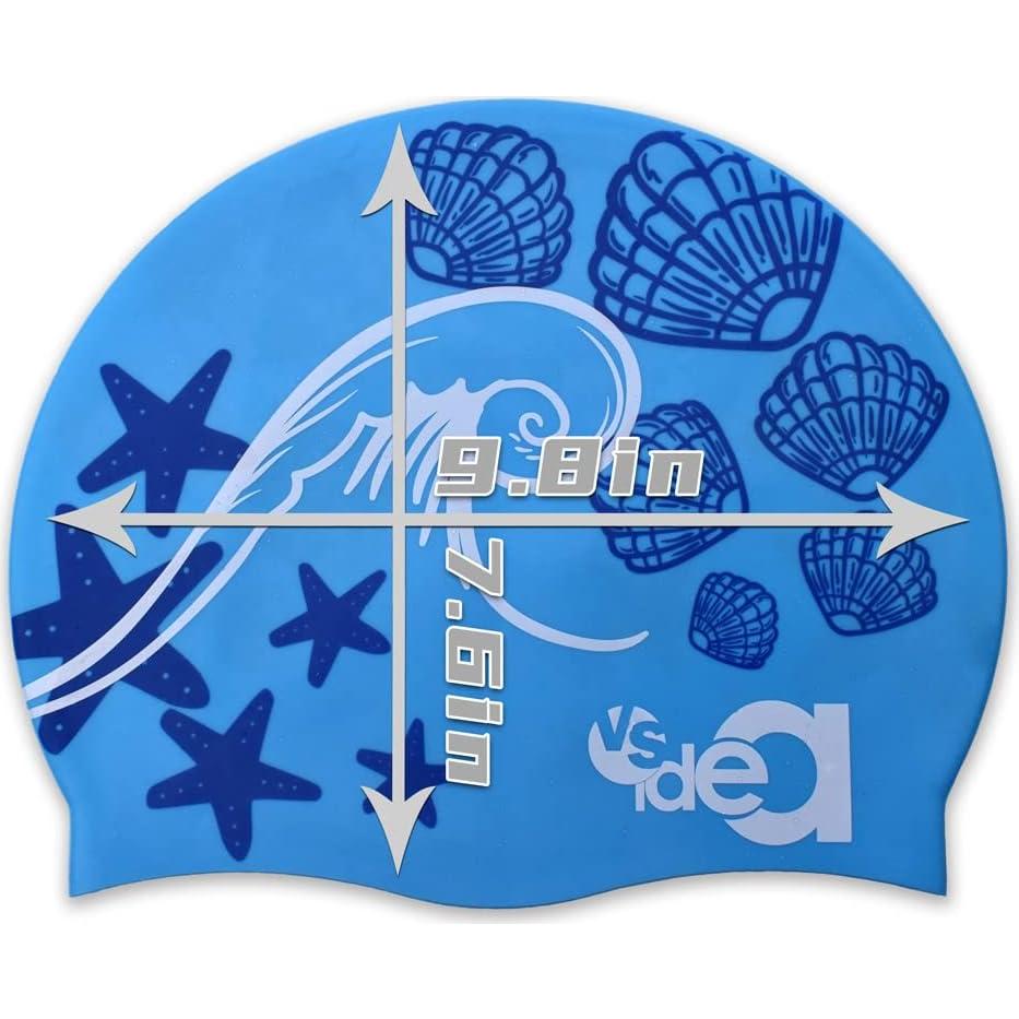 Paquete de 2 Gorras de Silicona Vsidea Unisex para Natación