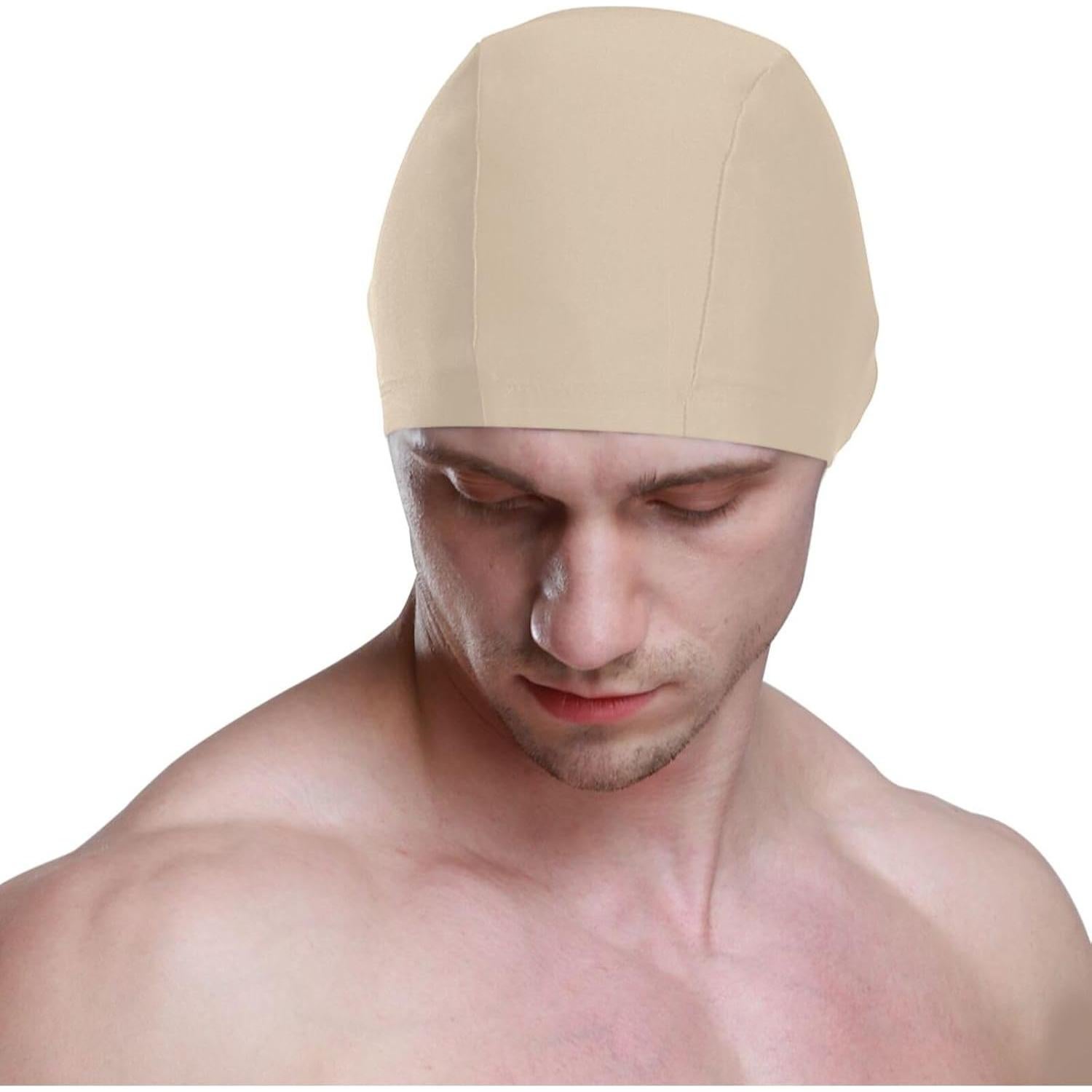 Gorro de Natación Dallonan Unisex Adulto Beige 25.4x20 cm