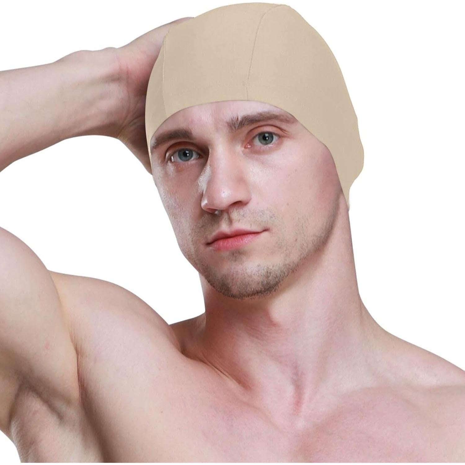 Gorro de Natación Dallonan Unisex Adulto Beige 25.4x20 cm