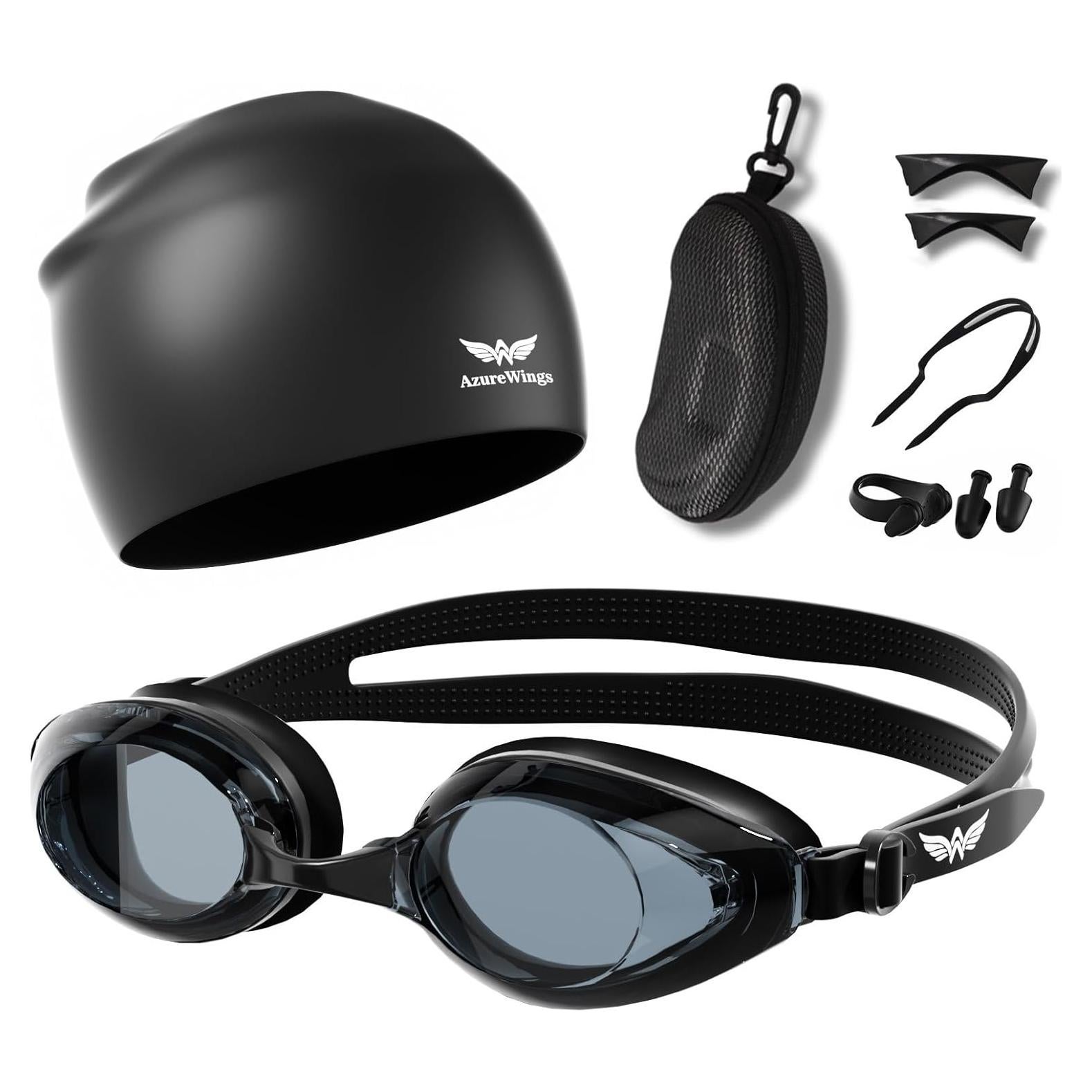 Gafas de natación AzureWings 613-4 HD Anti-Vaho UV