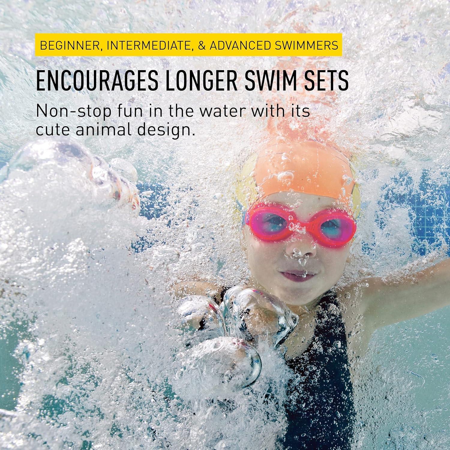 Gorro de natación FINIS Cabezas de animales para niños - Silicona