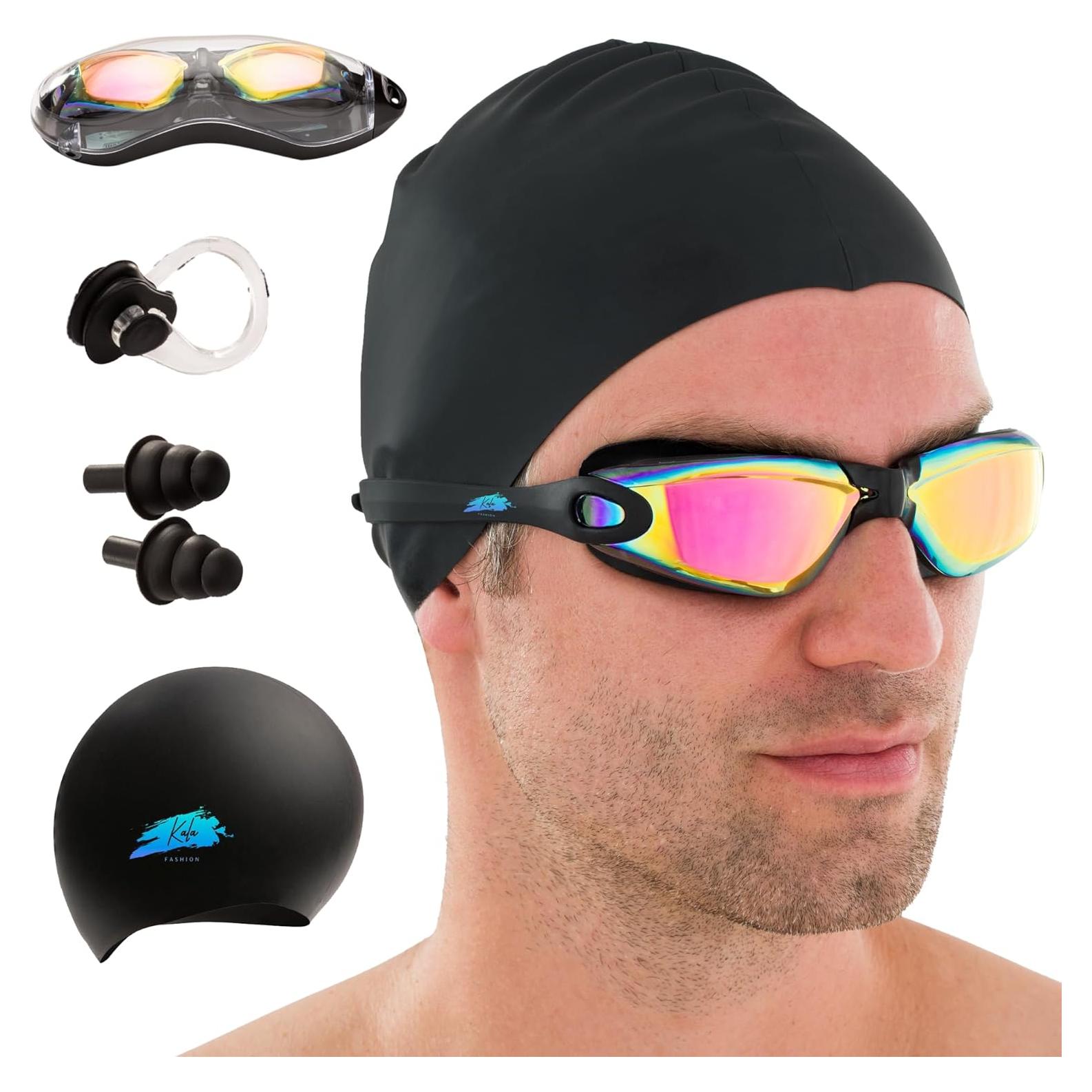 Set de Gafas de Natación Kala Fashion 5 en 1 Antivaho UV