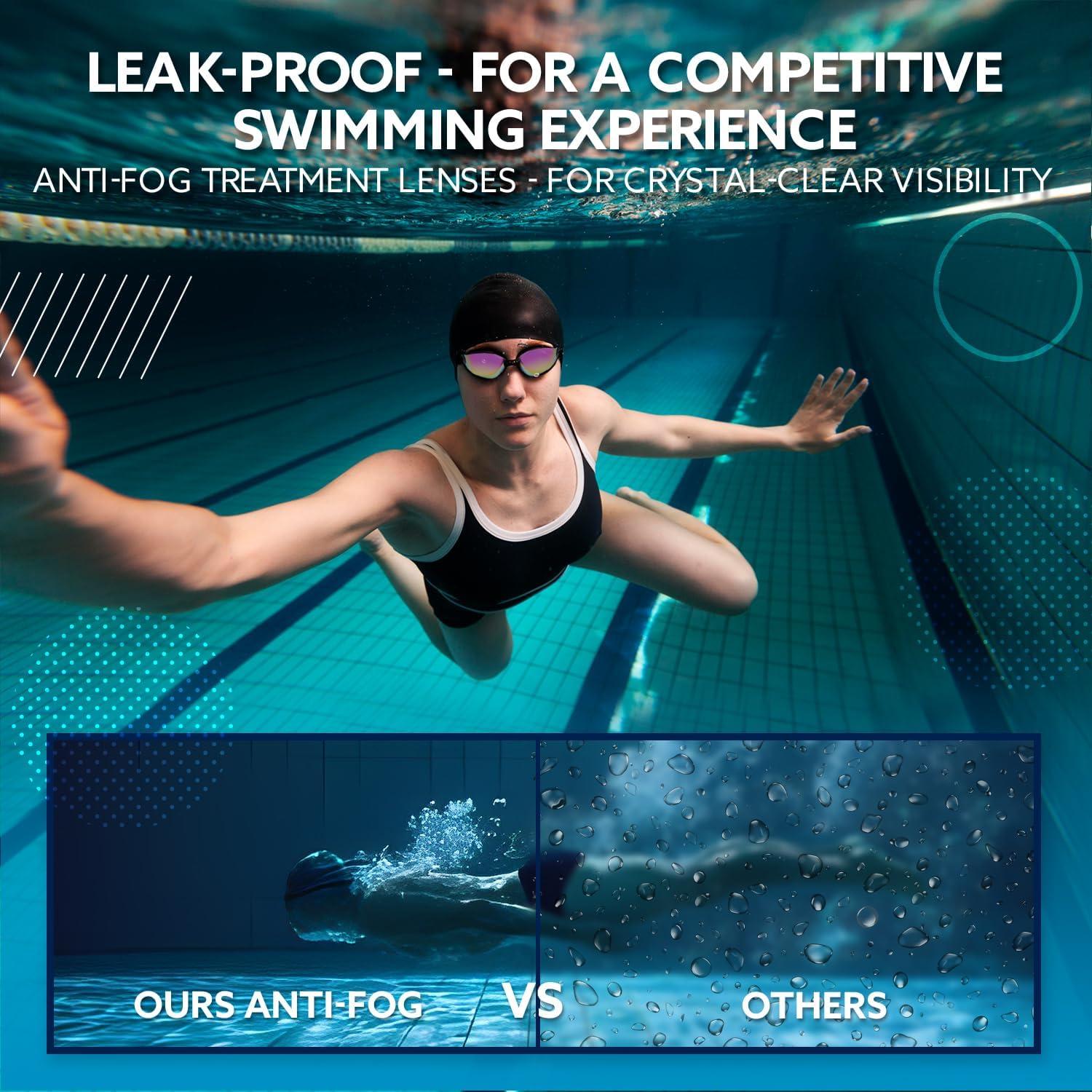 Set de Gafas de Natación Kala Fashion 5 en 1 Antivaho UV